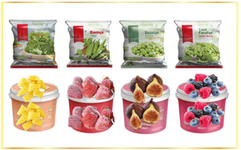 Organic-Conventional Industrial- Retail Frozen  Fruits  Vegetables