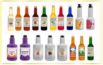 Fruit Puree Coffee Coctail Syrups Bases Bar Sauces